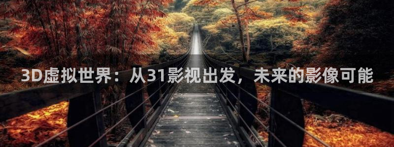 超级碰人人干：3D虚拟世界：从31影视出发，未来的影像可能
